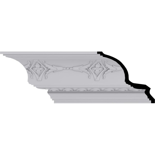 Ekena Millwork 6 1/4"H x 7"P x 9 3/8"F x 94 1/2"L, (6 1/2" Repeat), Egg and Dart Crown Moulding MLD06X07X09EG - main